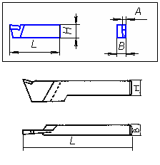 резец проходной отогнутый 25х16