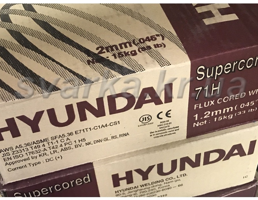 Проволока порошковая : Проволока порошковая Hyundai Supercored 71H Ø 1. .